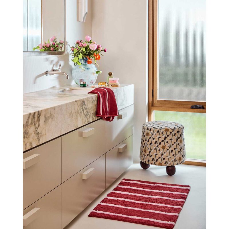 Kip&Co Ruby Rose Stripe Bamboo Terry Towel Range image number 2